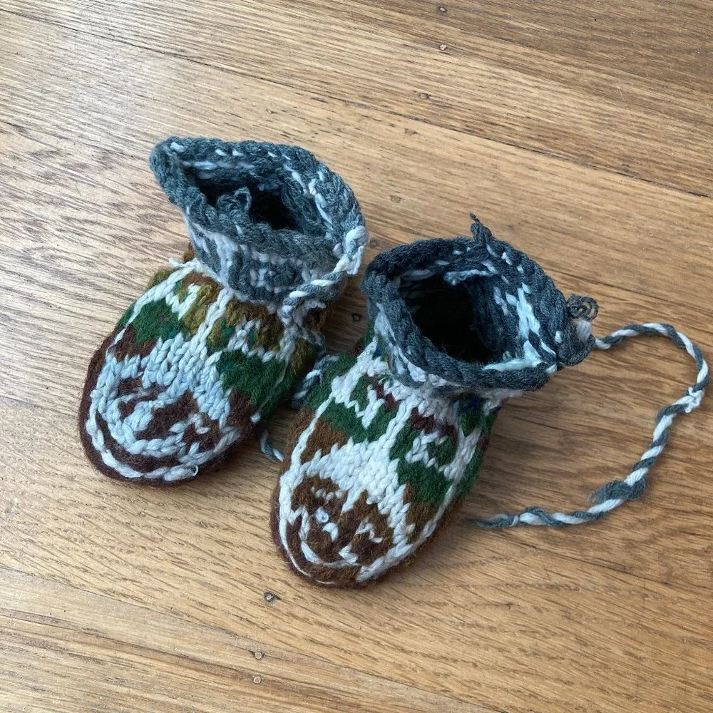 Handmade Alaskan mukluk slipper socks